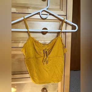 Yellow (S) detailed tank top, Forever 21